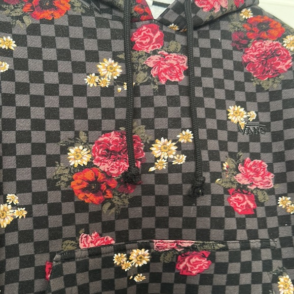 Vans Botanical Checkered Cropped Hoodie - Picture 2 of 8